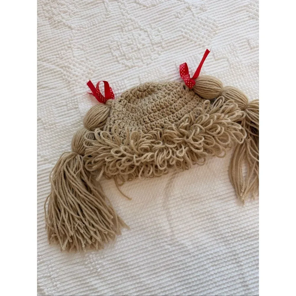 Crochet Cabbage Patch Baby Hat 6-12M Halloween‎